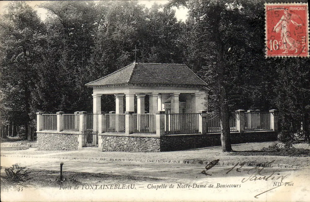 Wald von FONTAINEBLEAU — Kapelle Notre-Dame de Bonsecours — ND Phot - Vorderseite