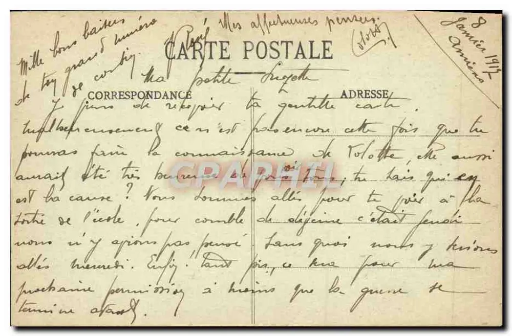 Amiens - Die Kathedrale - Leben des hl. Firmin - Edition C.N. - Rückseite