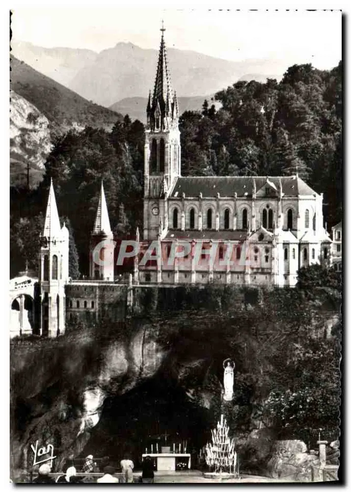 A Basílica e a Gruta — Lourdes — Edição Ollivier, Lourdes - Frente