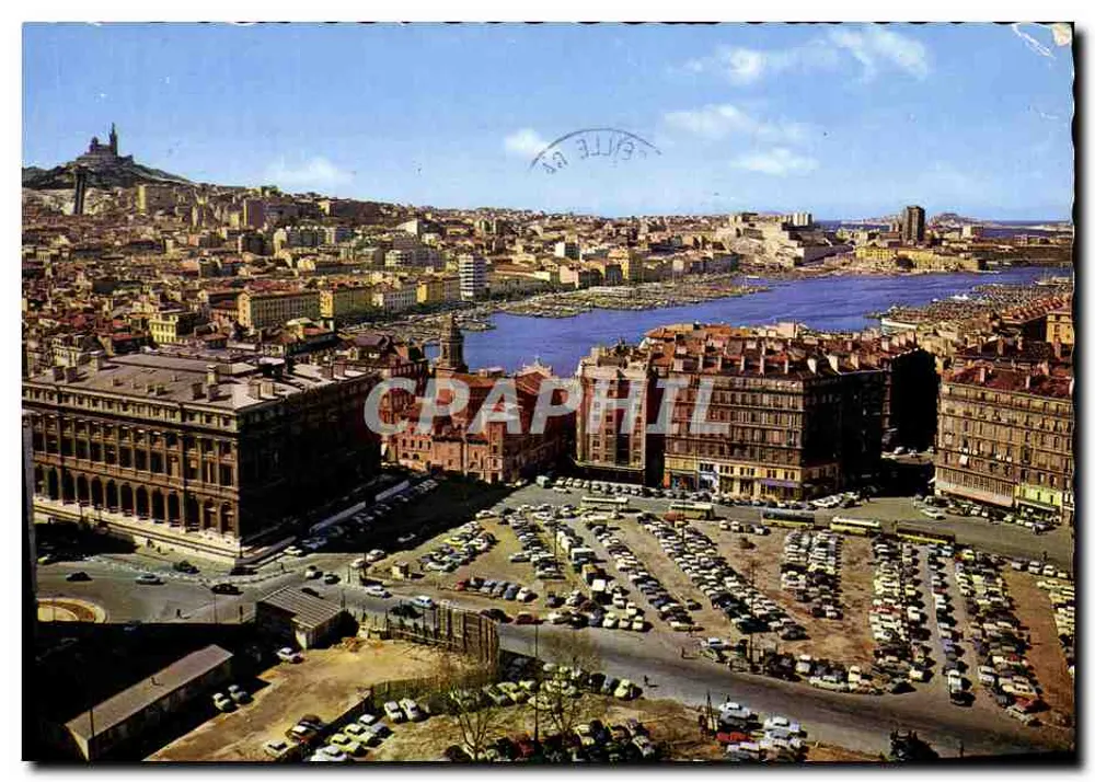 Panoramablick auf den Vieux-Port — Marseille — Editions Le Carrefour du Monde, Nr. 1049 - Vorderseite