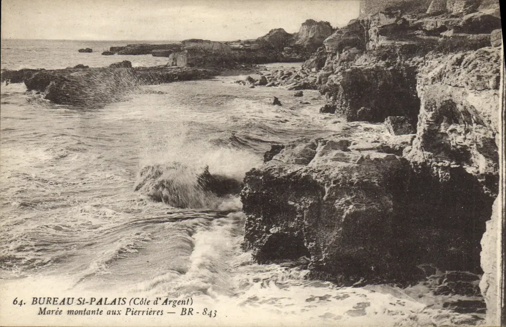 Sturzflut an den Pierrières — St-Palais (Côte d'Argent) — Bureau St-Palais — BR-843 - Vorderseite