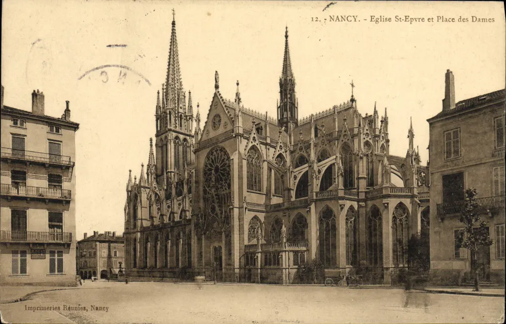 NANCY - Igreja de São Epvr e Praça das Damas — Impreunidas, Nancy, n°12 - Frente