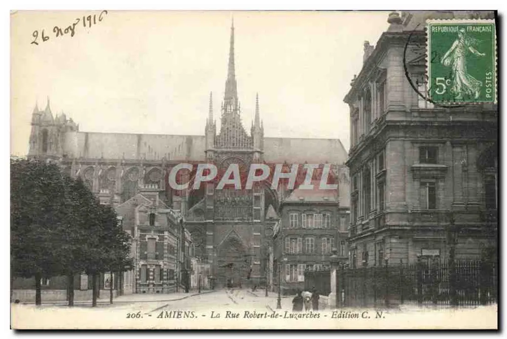 Amiens - A Rue Robert-de-Luzarches - Edição C. N. - Frente