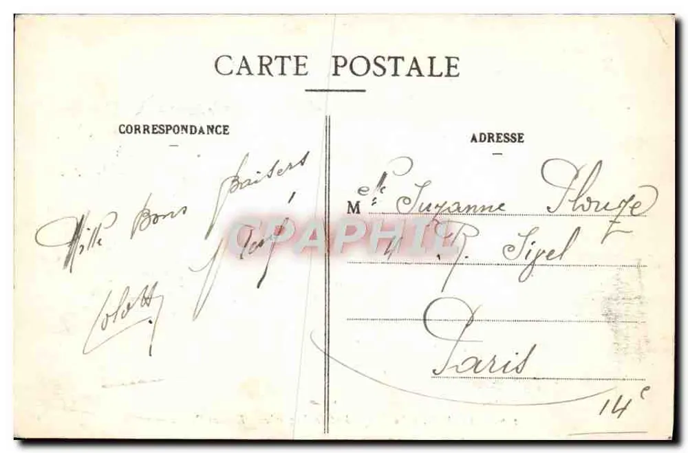 Amiens - A Rue Robert-de-Luzarches - Edição C. N. - Verso