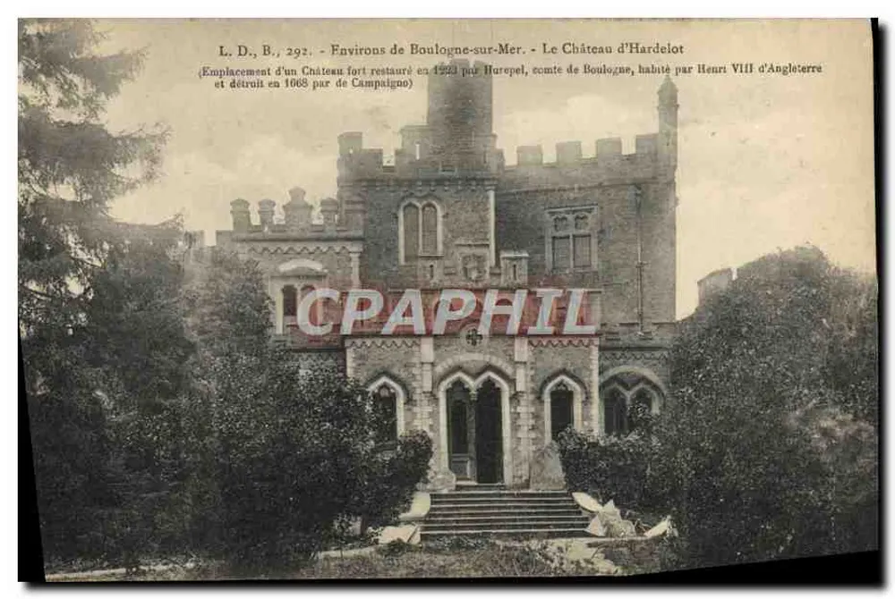 Um Boulogne-sur-Mer — Schloss Hardelot — L. D., B., 292 - Vorderseite