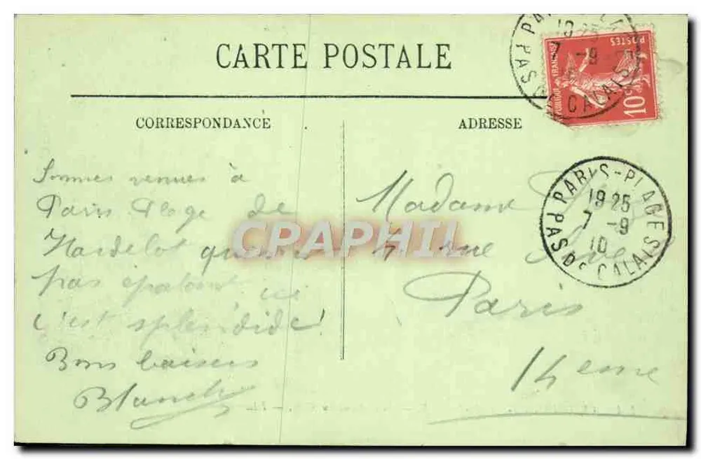 Le Touquet-Paris-Plage — Kreisverkehr des Golfplatzes — LL. — 194 - Rückseite