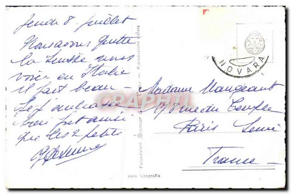 Lago Maggiore — Insel Bella und Pallanza — Feuedizioni Brummer - Rückseite