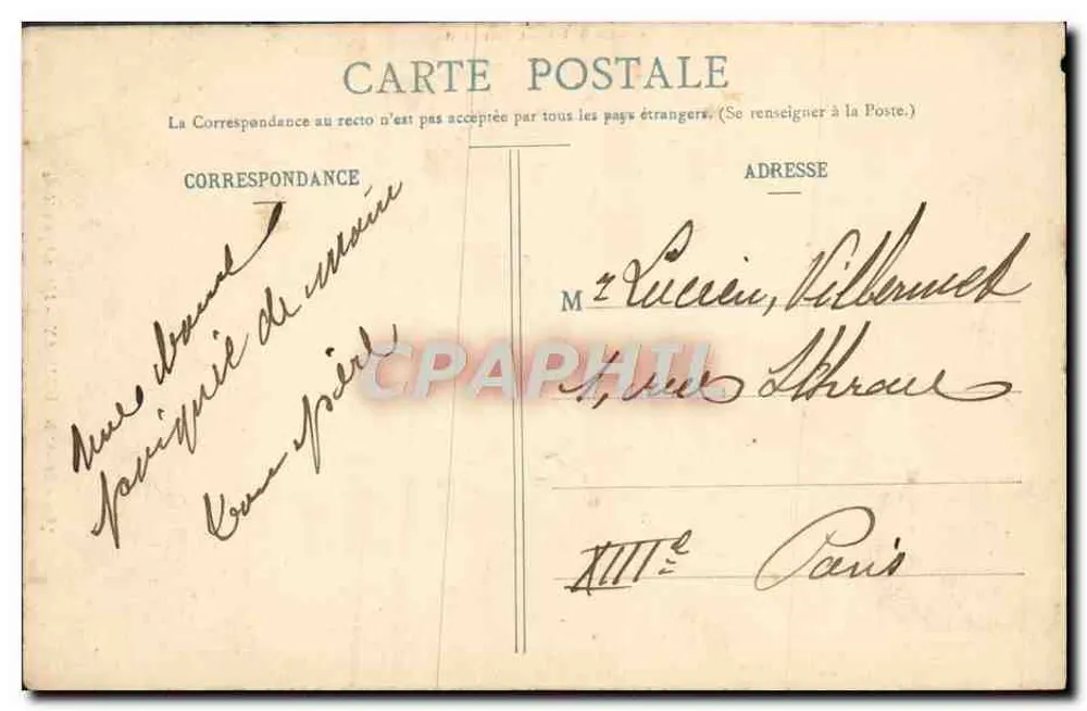 Ste-ANNE-D'AURAY — O Altar Privilegiado — Coleção H. Laurent, Norte 1904 - Verso