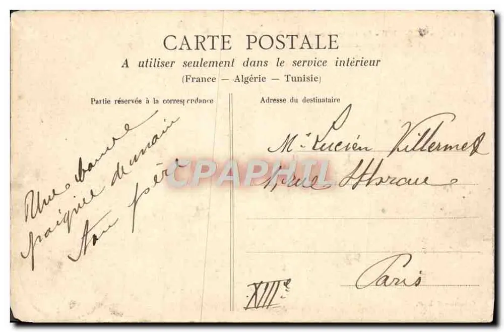 Lorient - Der Torpedoboot "Sagaïe" an seinem Anlegeplatz — Collection H. L. M. - Rückseite