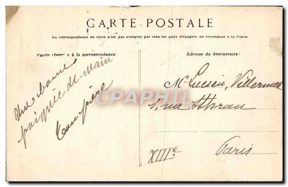 Frau von Saint-Patern - Verkäuferin von Bretonischen Schals — Sammlung Villard, Quimper - Rückseite
