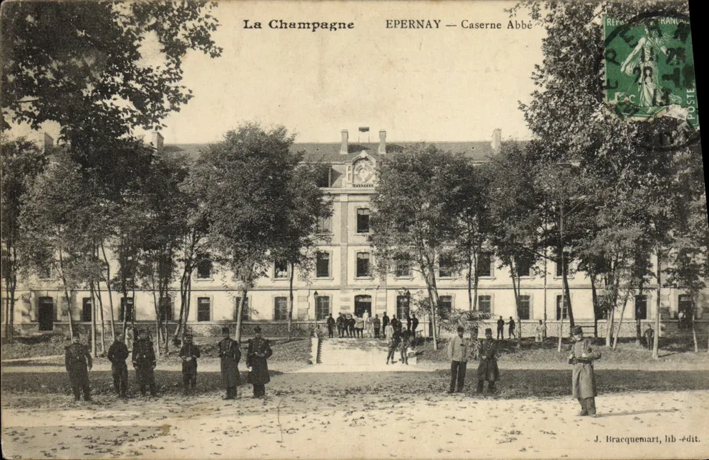 Epernay — Caserne Abbé — J. Braquemart, lib.-edit. - Frente
