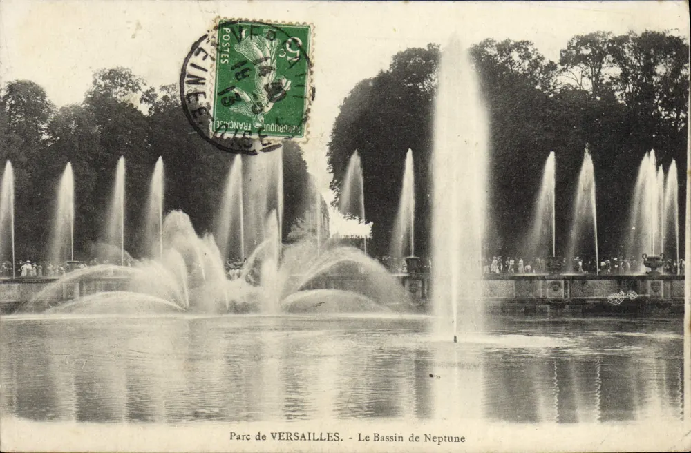 Park von VERSAILLES. - Der Bassin des Neptun - Vorderseite