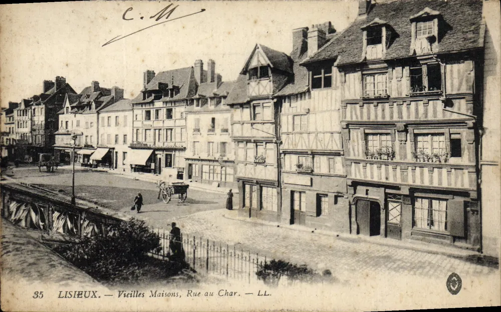 Lisieux — Alte Häuser, Rue au Char — LL. - Vorderseite