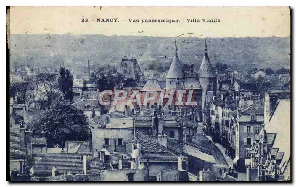 Nancy — Panoramablick — Altstadt - Vorderseite