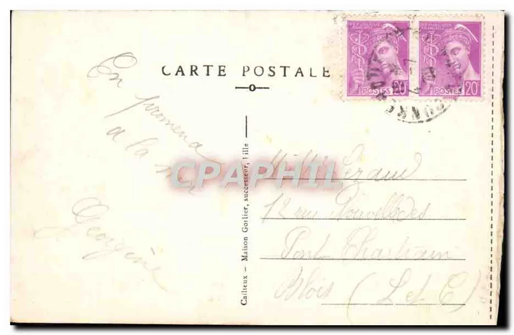 Malo-les-Bains — Digue w kierunku Dunkerque — E.C. - Rewers