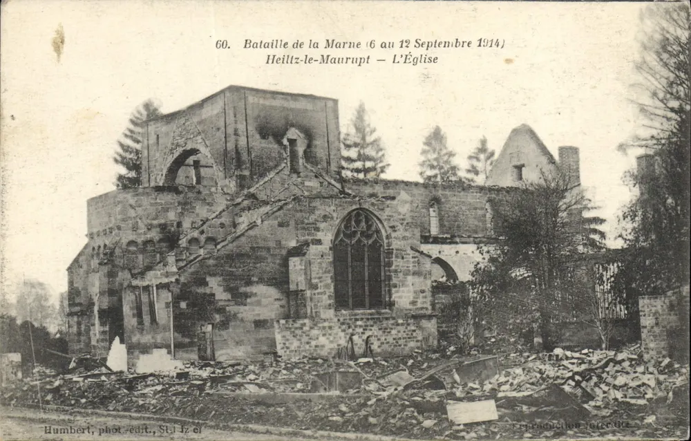 Heiltz-le-Maurupt — Die Kirche — Humbert, Foto-Verlag, St. Jz 61 - Vorderseite