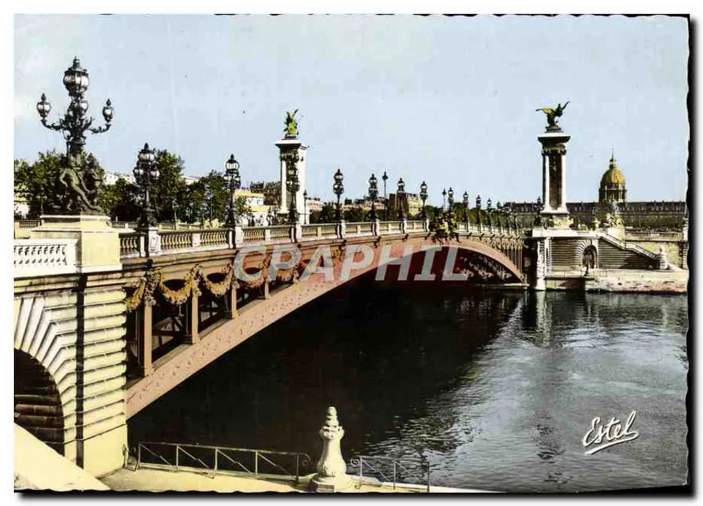 Ponte Alexandre III — Paris — Editor Estel, n°223 - Frente