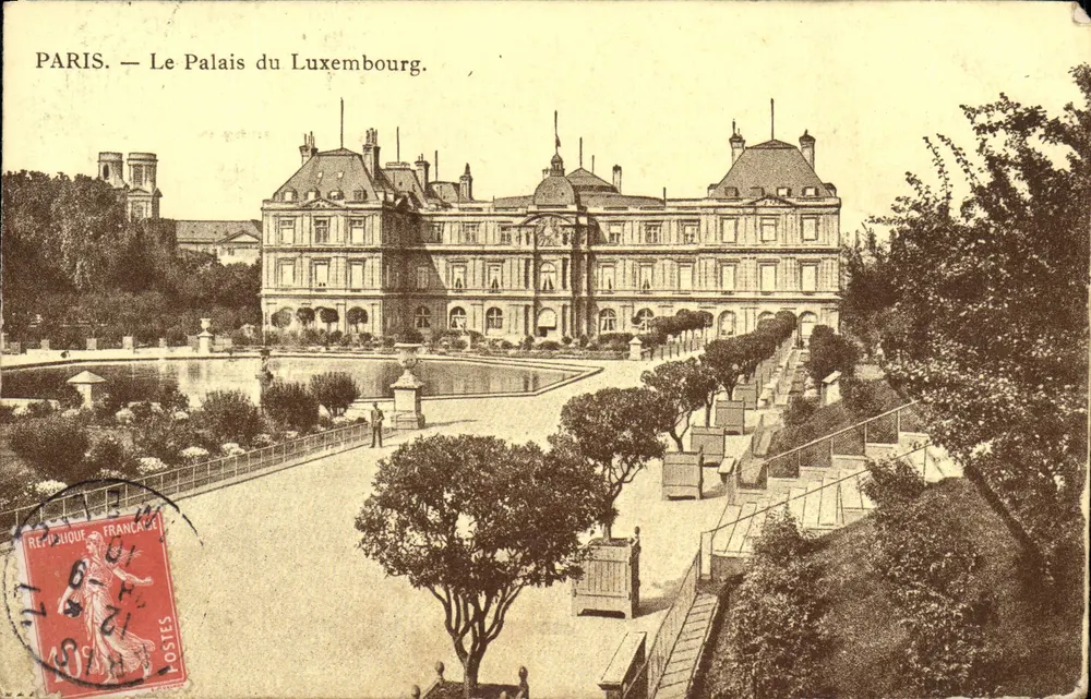 PARIS — O Palácio do Luxembourg — Editor desconhecido, número de série não visível - Frente