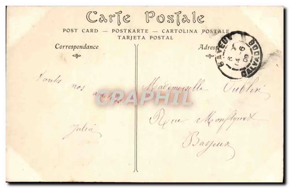 A Délivrande (Calvados) — Santa Ana — editor não identificado, número de série não visível - Verso