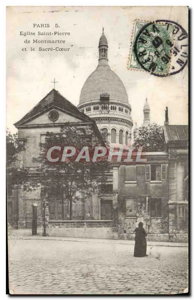 Paris 5. Kirche Saint-Pierre von Montmartre und der Sacré-Cœur - Vorderseite