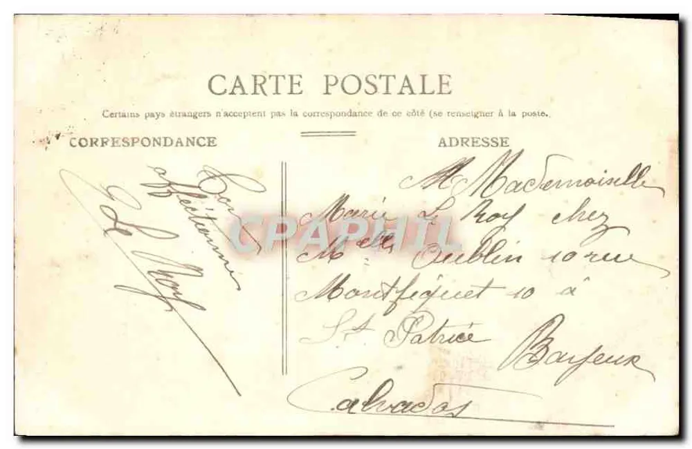 Navio militar "Charles Marlet" — série 282 — editor Graphithil - Verso
