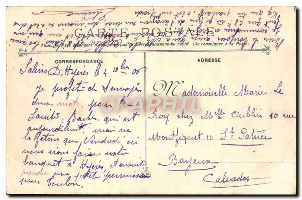 M.B. 199 CARL MAGNO — Marinha Militar Francesa durante as manobras — Editor não visível - Verso