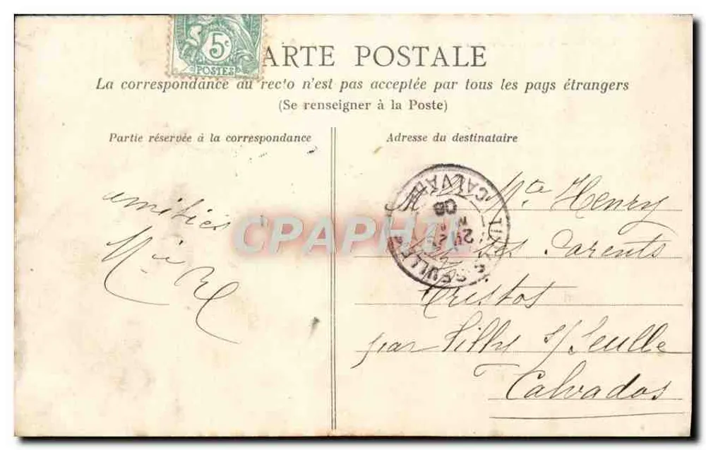 Rennes — Vista geral tirada do Thabor — A.G. 76 - Verso
