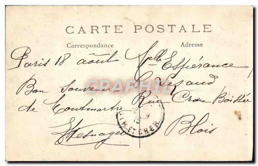 Paris — A Sacré-Cœur — editor desconhecido, n° 657 - Verso