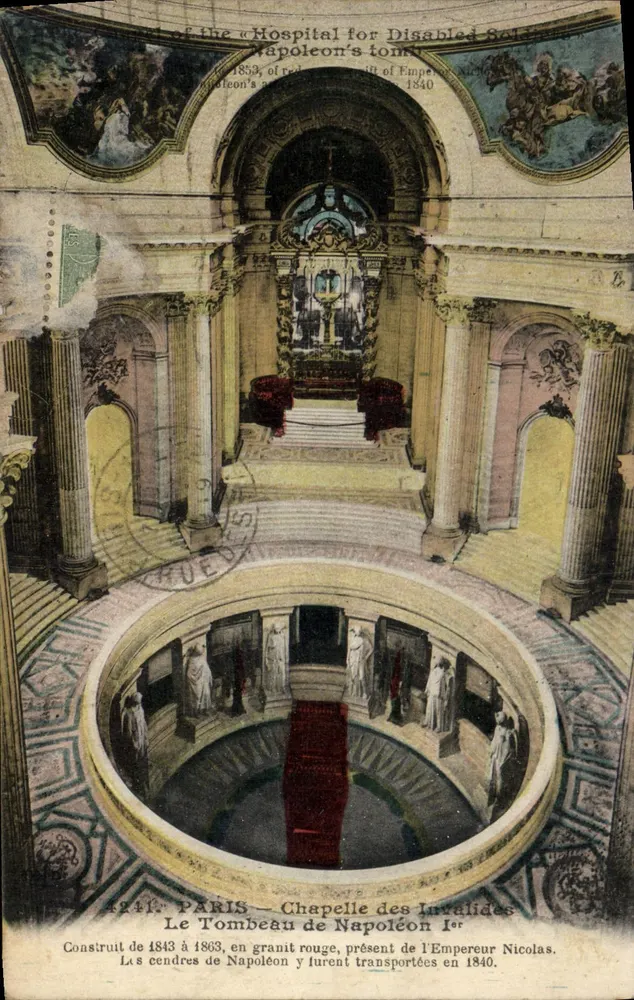 Kapelle der Invaliden — Grabmal Napoleons I. — Paris - Vorderseite