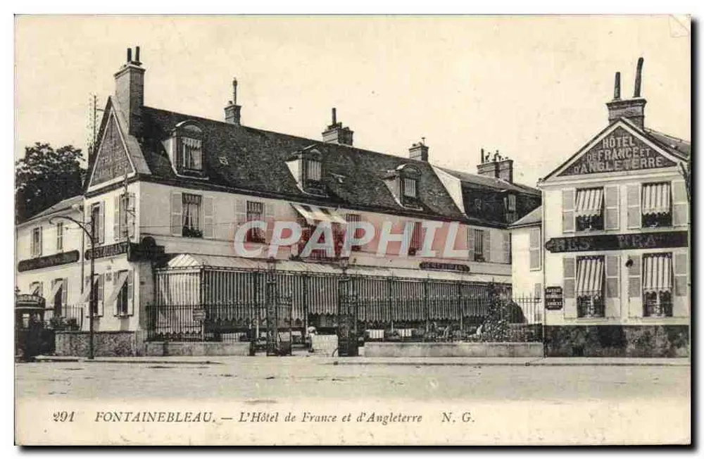Fontainebleau — Das Hotel de France et d'Angleterre — N.G. - Vorderseite