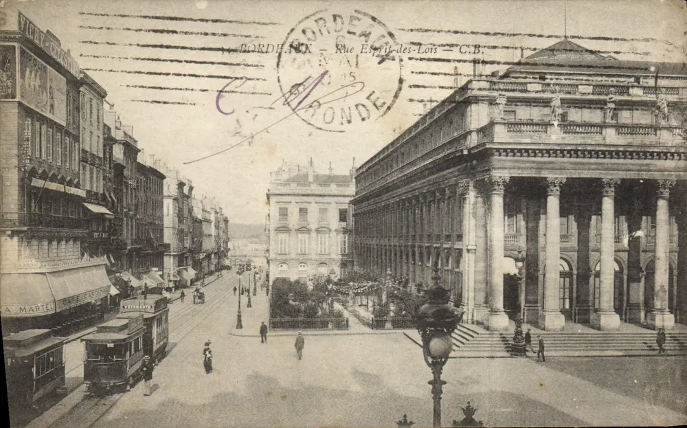Bordeaux — Rue Esprit-des-Lois — Fototipo Ch. Chambron - Frente