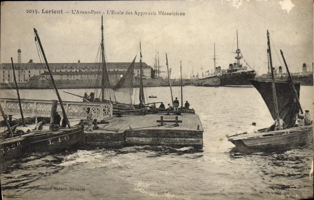 Lorient — Der Hafen — Die Schule für Mechanikerlehrlinge — Sammlung Vilard, Quimper - Vorderseite