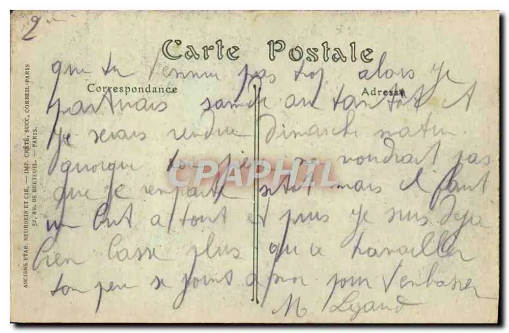 Brest — Der Hafen, Aufnahme vom Cours Dajot — JND Phot. - Rückseite