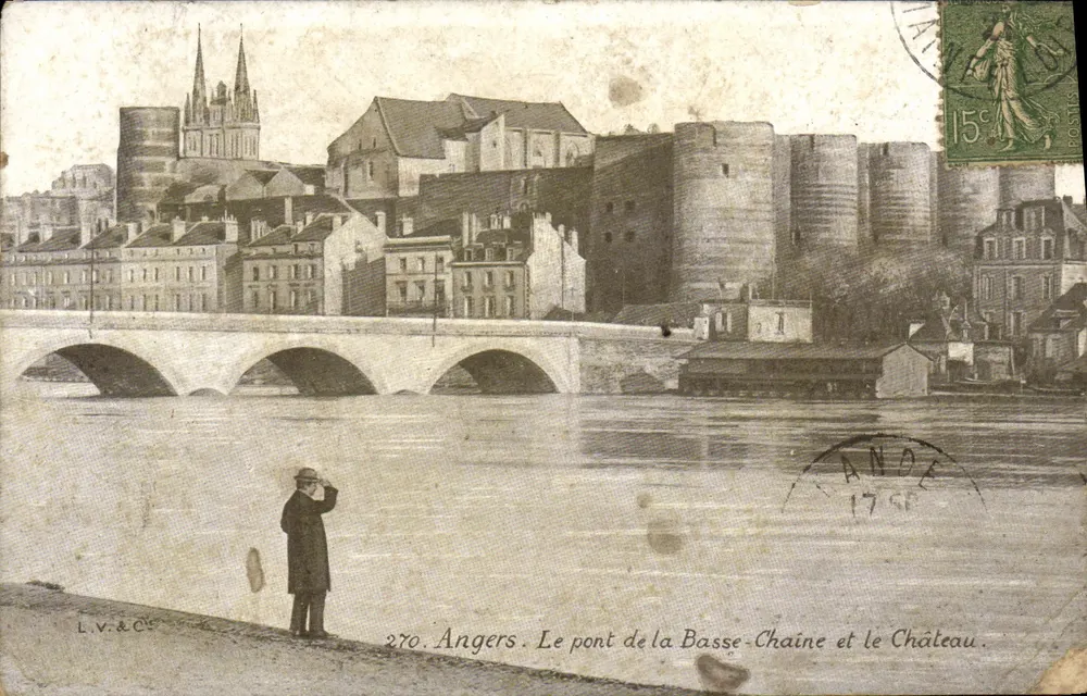 Angers. Der Basse-Chaine-Brücke und das Schloss — L.V.&Cie, n°270 - Vorderseite