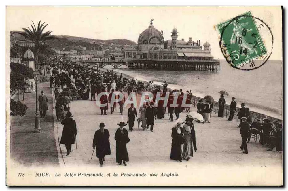 NICE. Die Mole und die Promenade des Anglais. - Vorderseite