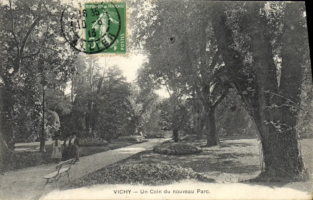 Vichy — Un Coin du nouveau Parc. — Ed. Minatone photo - Vorderseite