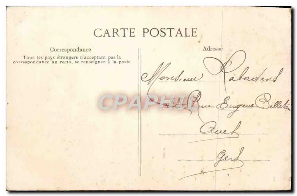 Barbizon — Innenansicht des Ateliers des Malers J.-F. Millet, 1875 — Éditeur ELD, n° 303 - Rückseite