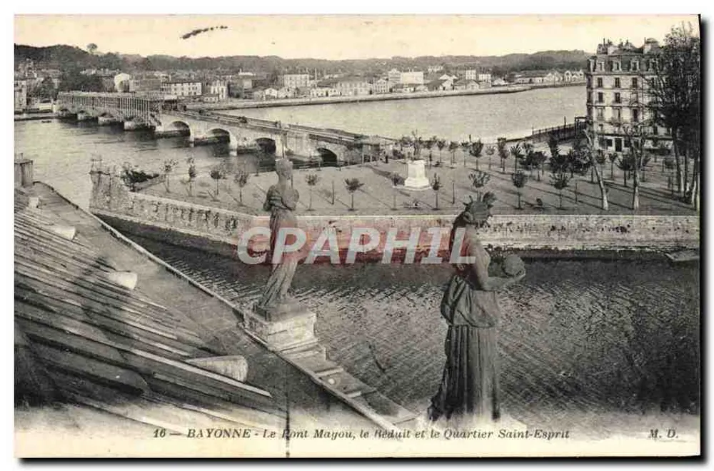 Bayonne - Die Mayou-Brücke, das Reduit und der Saint-Esprit-Viertel — Verlag M. D., Nr. 16 - Vorderseite