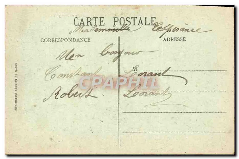 Umgebung von Brest — Nationale Straße im Dorf GUIPAVAS — Verlag: Imprimeries Réunies de Nancy, Nr. 118 - Rückseite