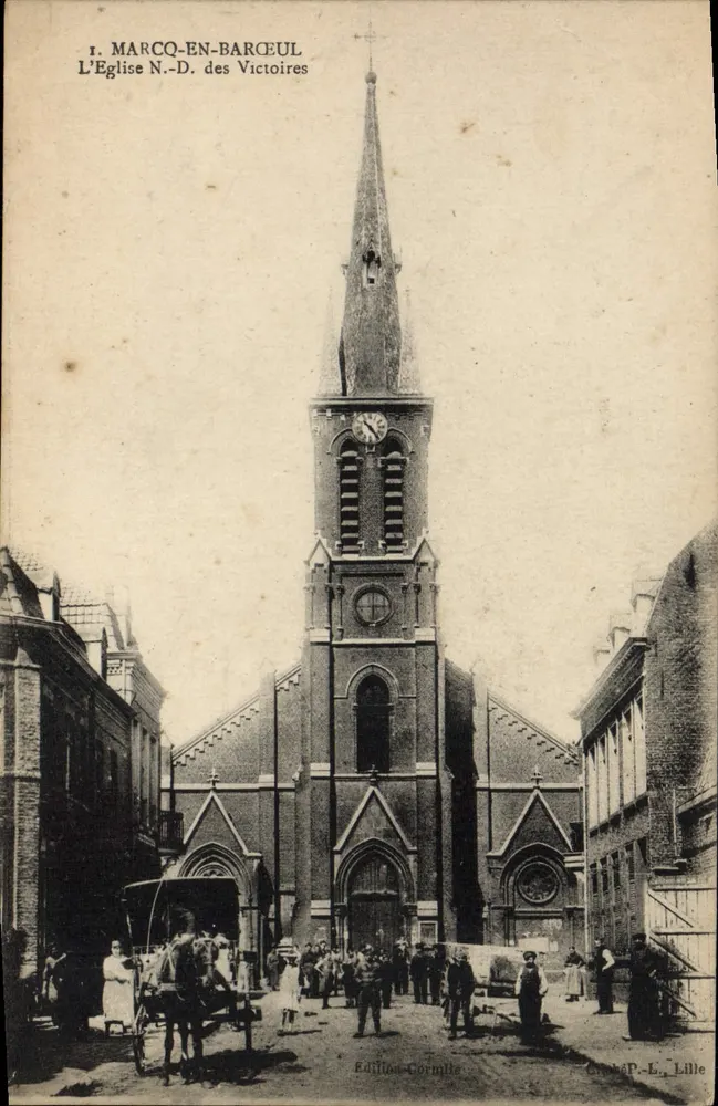 Marco-en-Barœul — Die Kirche N.-D. des Victoires — Éditions Gormile, Lille - Vorderseite