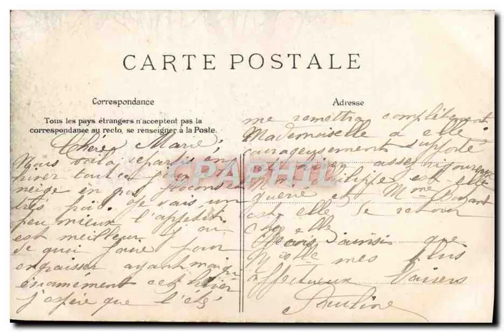 PARIS — Promenade du Bois de Boulogne — E. L. D. - Rückseite
