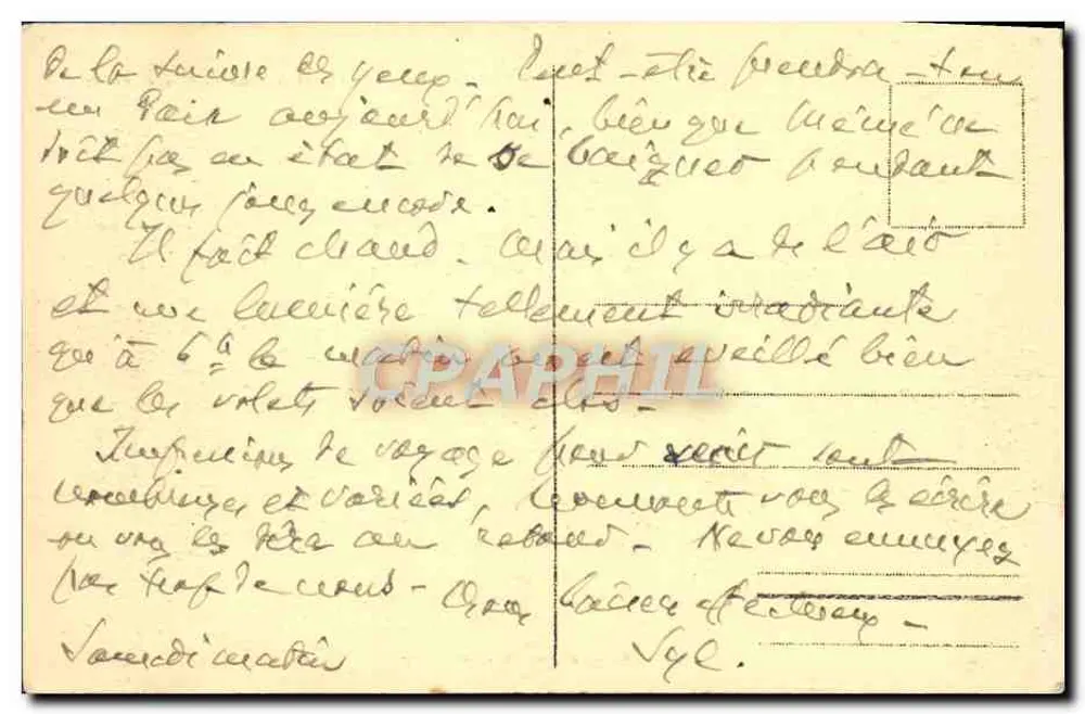 Alger - Moschee El Djedid und Place du Gouvernement — Sammlung Régence - A. L. Cost, Alger - Rückseite