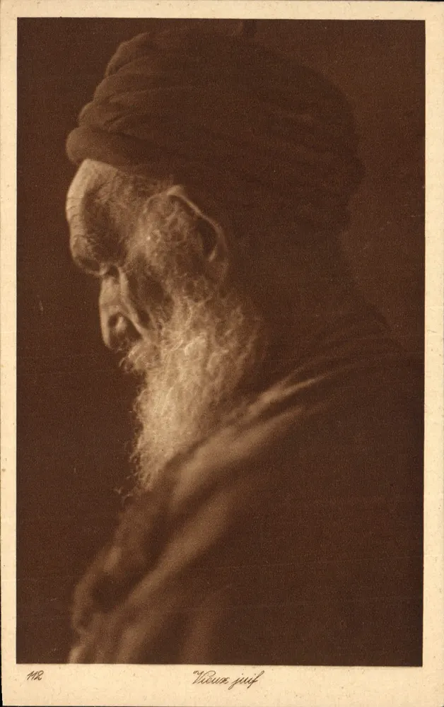 Alter Jude — Sepia-Portrait — L. D. L. n° 112 - Vorderseite