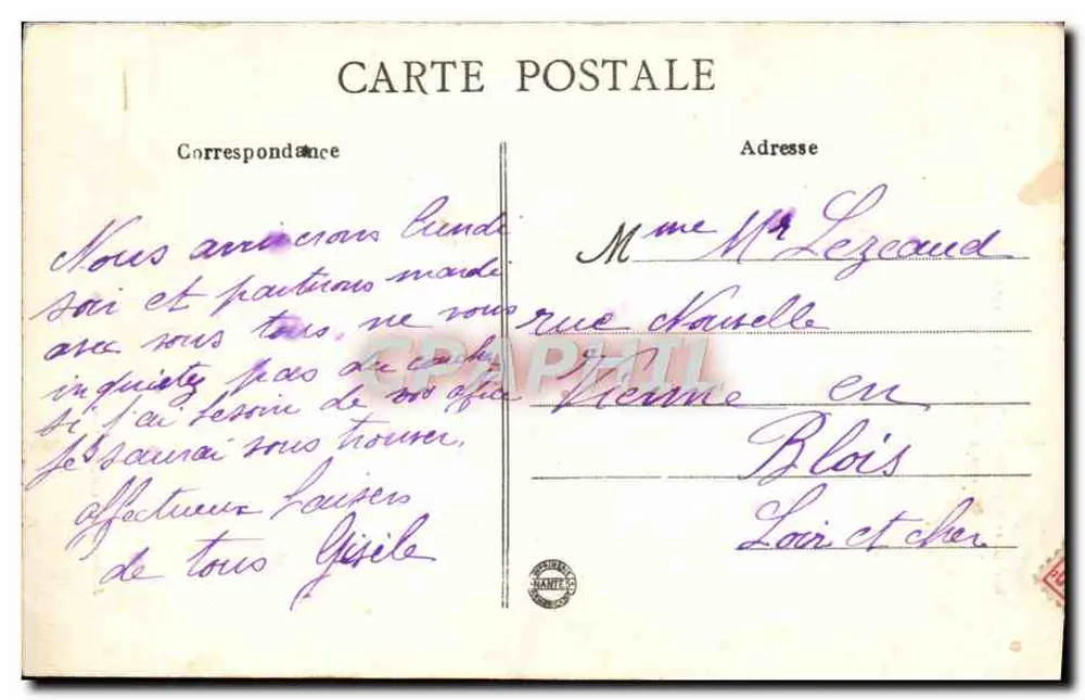 Velhas Casas do Século XVI — Poteries — J. Sorel, editor, Rennes - Verso