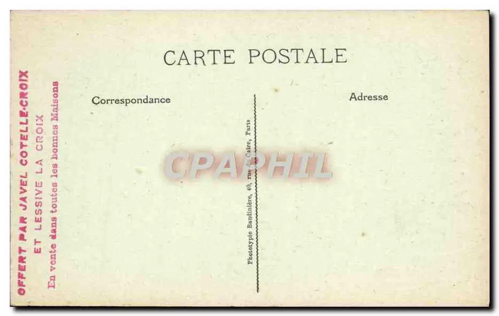 Creil — Ruinen der Gambetta-Straße — Shot-Express, Visé Paris 85 - Rückseite