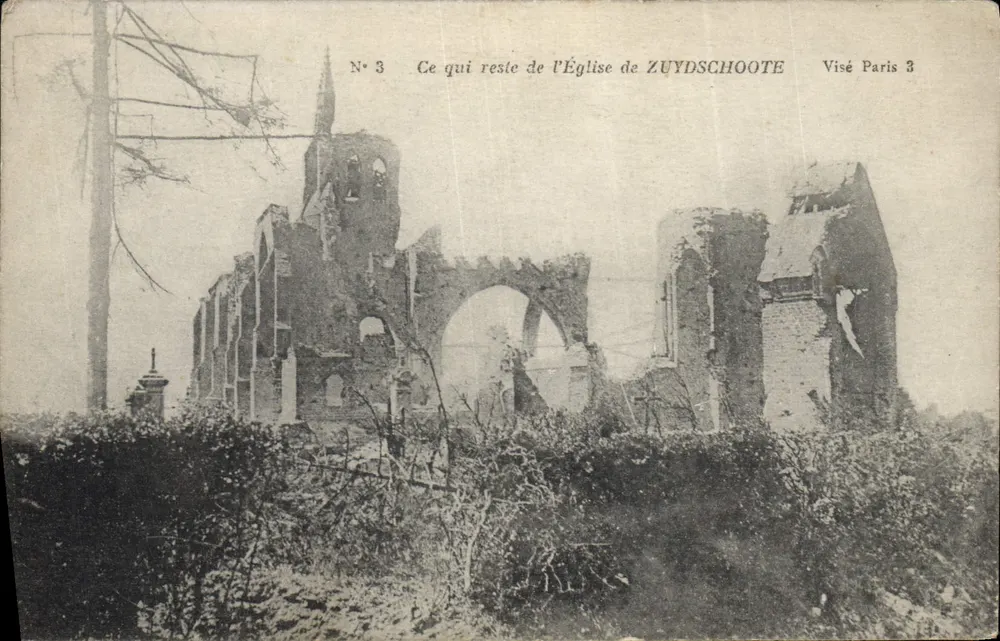 Ruínas da Igreja de Zuydschoote — Visé, Paris 3 — N° 3 - Frente