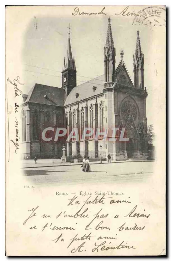 Reims — Église Saint-Thomas — P-D.R. - Vorderseite