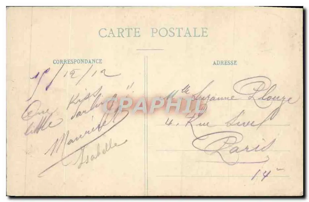 Saint-Michel - Vista geral — editor P. Adès, Hautmont - Verso