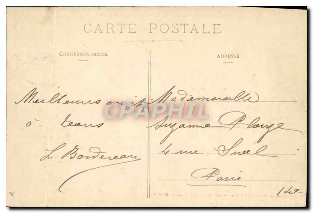 Les Sables-d'Olonne - Der Strand an einem RennTag — Grand Bazar, Verlag Amaud, Nr. 2878 - Rückseite