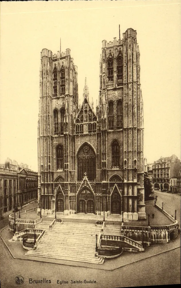 Bruxelas — Igreja de Santa Gudula — Editor N. L. S. - Frente